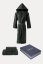 Unisex-Bademantel STRIPE + Handtuch + Badetuch + box