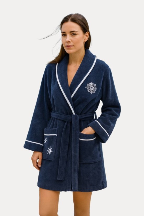 Halat scurt femei MARINE LADY - Mărime: XL, Culoare: Albastru închis / Navy