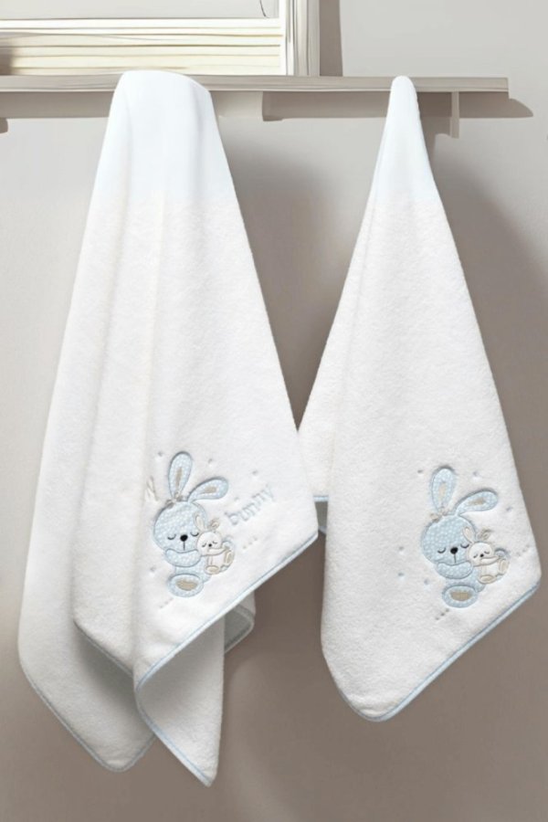 Podarunkowy zestaw ręczników dla dzieci BUNNY, 2 szt