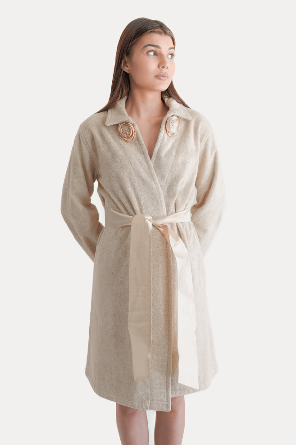 Damenbademantel aus Bambus ROSE