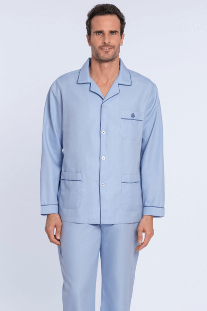 Herren Pyjamas ANDREAS - Größe: XXL, Farbe: Hellblau / Light blue