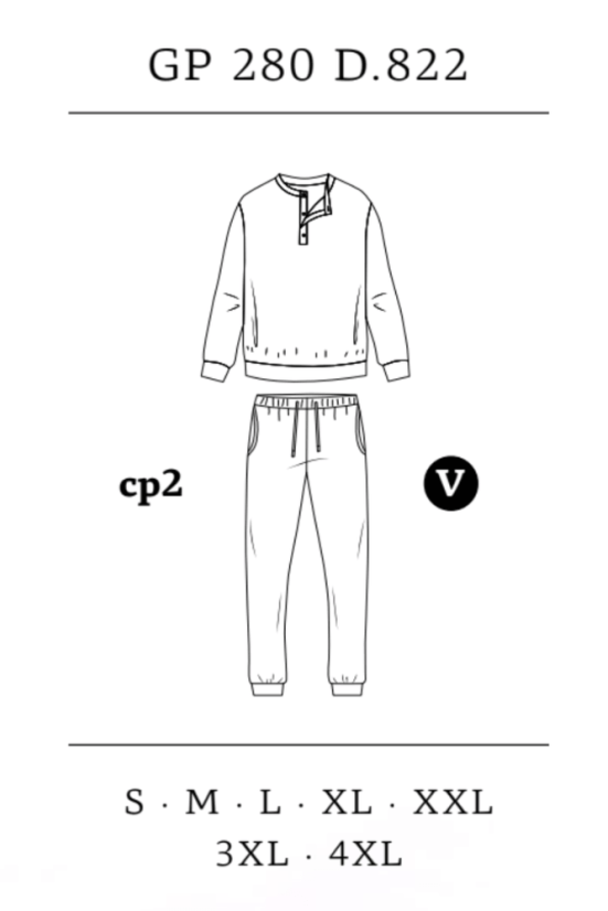 Warmes Herren Pyjamas JULIO