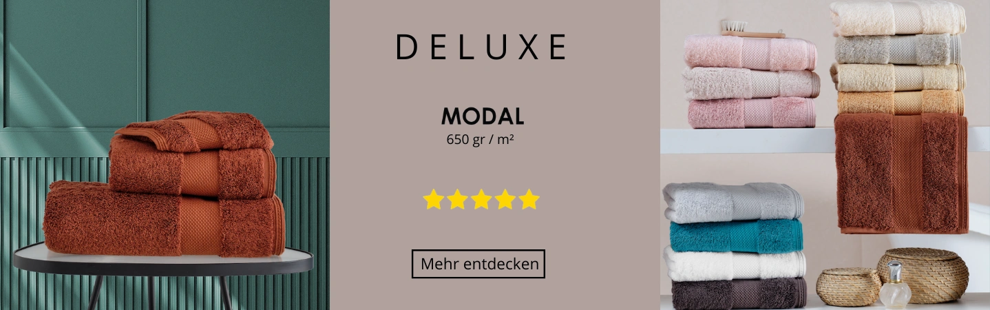 Luxusbademäntel, Hand- und Badetücher DELUXE mit hohem Flächengewicht