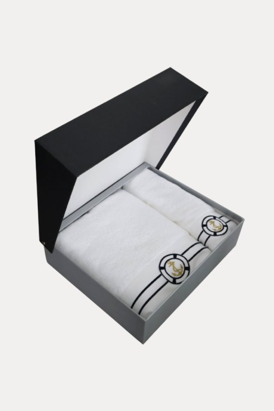 Set cadou prosop și prosop de corp MARINE MAN, 2 buc