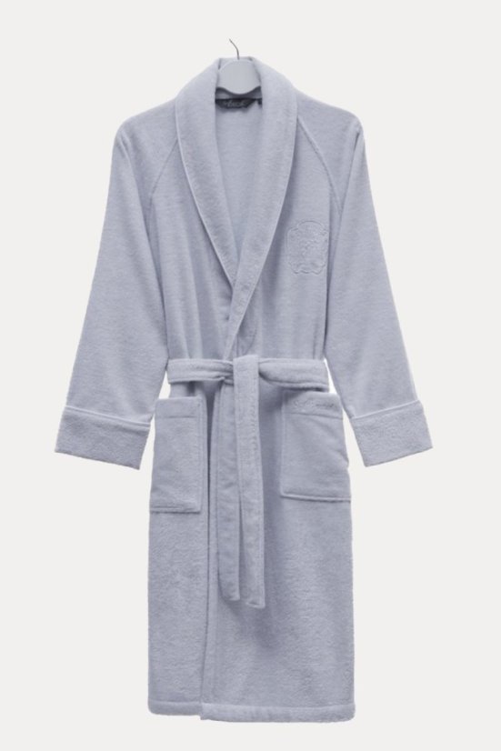 Modal-Bademantel DELUXE für Damen und Herren - Größe: XL, Farbe: Hellgrau / Light Grey