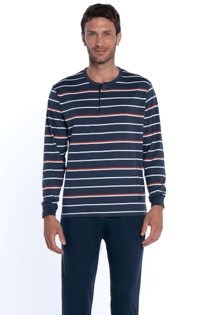 Herren Pyjamas ADRIAN - Größe: XL, Farbe: Dunkelblau / Navy