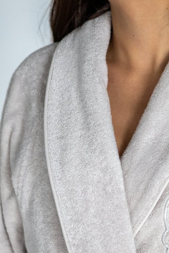 Modalový unisex župan DELUXE - Veľkosť: L, Farba: Svetlo modrá