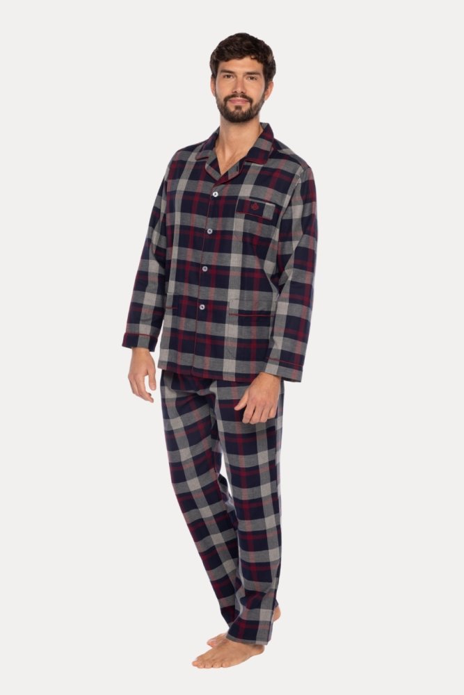 MARTIN férfi flanel pizsama
