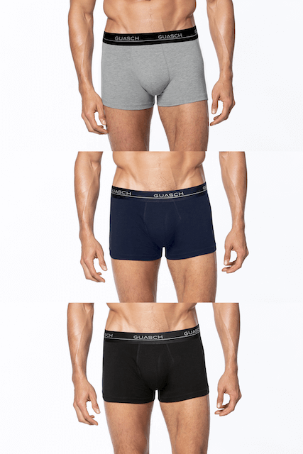 Bokserki męskie NICOLAS z elastycznej bawełny, 3 szt.