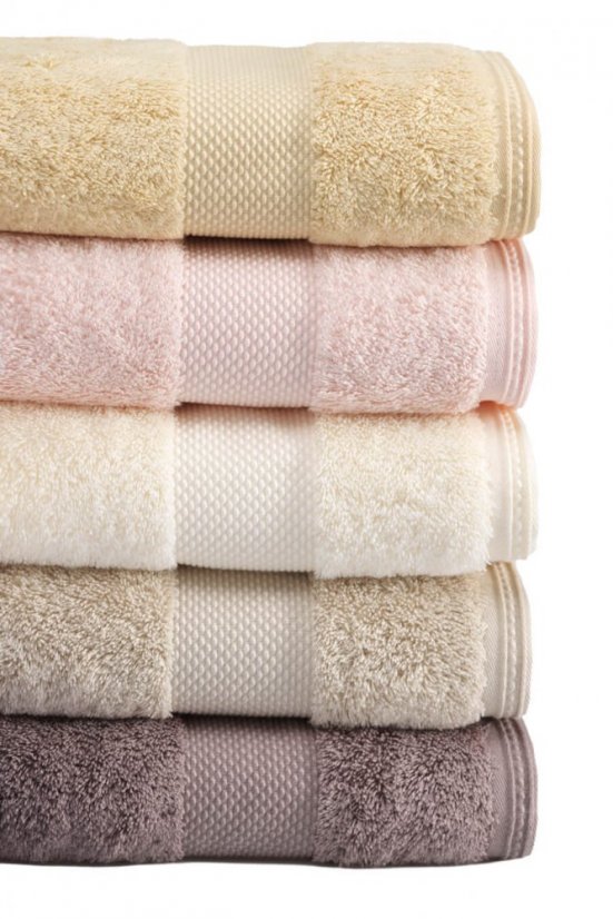 Zestaw ręczników DELUXE, 3 szt - Kolor: Różowy
