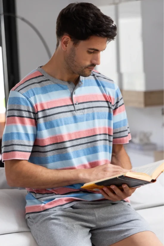 Herren Pyjamas BALTASAR - Größe: XXL, Farbe: Grau / Grey