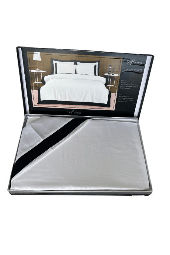 Pamučna posteljina za bračni krevet MARINO, 6 kom