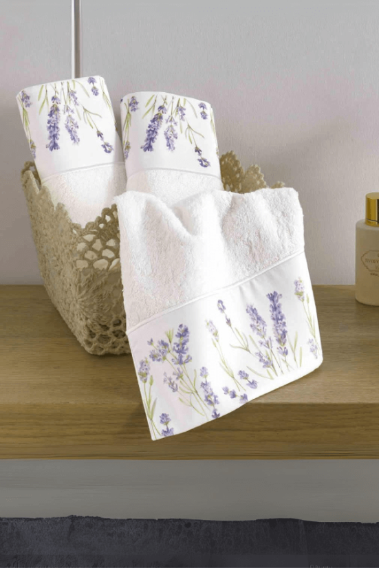 Darilni set majhnih brisač LAVENDER GARDEN, 3 kosi