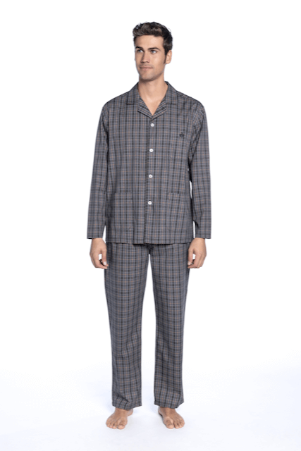 Pijamale pentru bărbați FRANCESCO - Mărime: L, Culoare: Gri / Grey