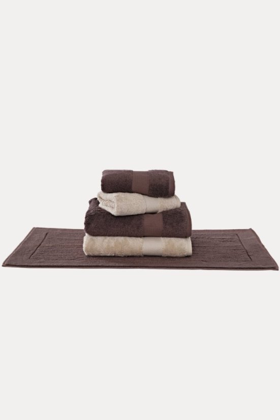 Výhodná sada uterákov DELUXE + kúpeľňová predložka LOFT