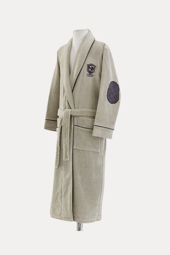 Halat pentru bărbați LUXURY - Mărime: S, Culoare: Bej / Beige
