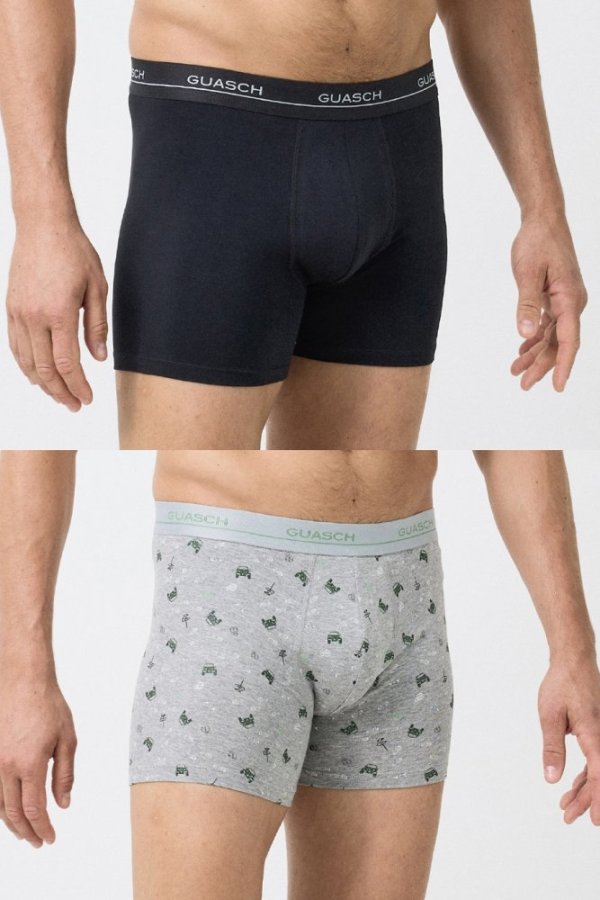 Bokserki męskie ADRIAN z elastycznej bawełny, 2 szt.