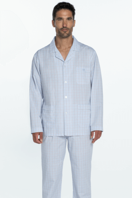 Herren Pyjamas SERGIO - Größe: L, Farbe: Hellblau / Light blue