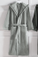 Damen- und Herrenbademantel STRIPE mit Kapuze - Größe: M, Farbe: Khaki