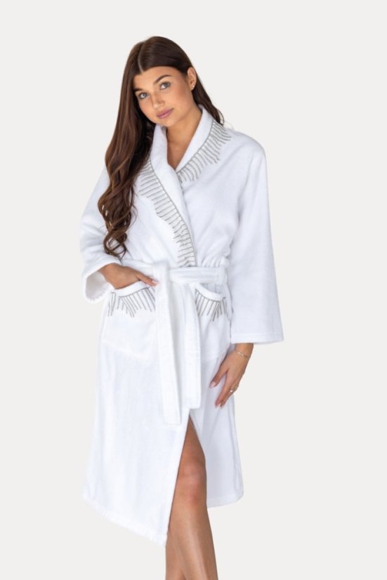 Damski elegancki szlafrok NOVA w ozdobnym opakowaniu