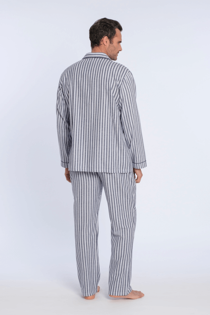 Pijamale de flanel pentru bărbați ENRIQUE - Mărime: XL, Culoare: Gri / Grey