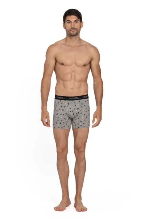 2 Pack, Boxeri pentru bărbați ENZO, din bumbac elastic - Mărime: XL, Ambalaj: În cutie cadou 2 buc