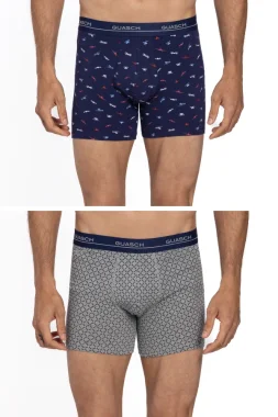 2 Pack, Boxeri pentru bărbați DIEGO, din bumbac elastic