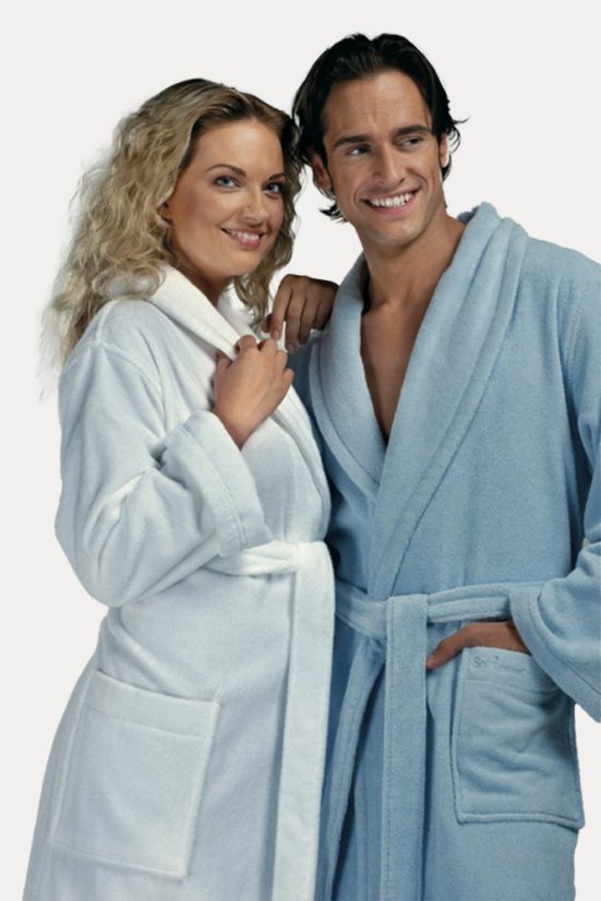 Unisex chalatas MICRO COTTON + šlepetės + dovanų dėžutėje - Dydis: L + šlepetės (40/42) + dovanų pakavimas, Spalva: Terakotos