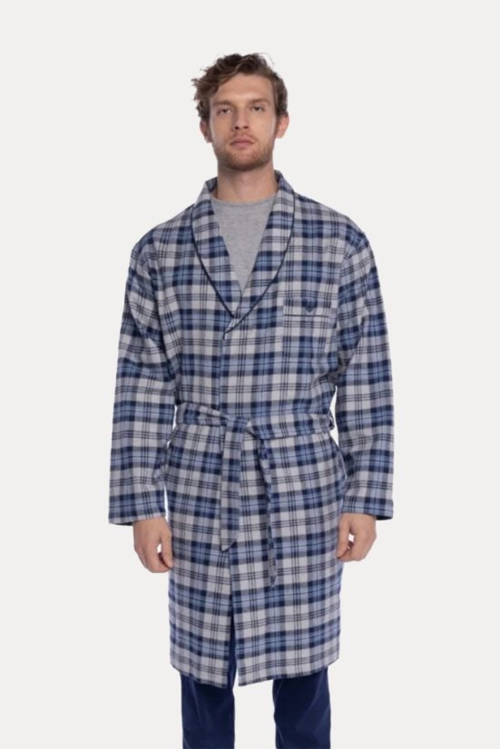 Herrenbademantel aus Flanell LUCAS