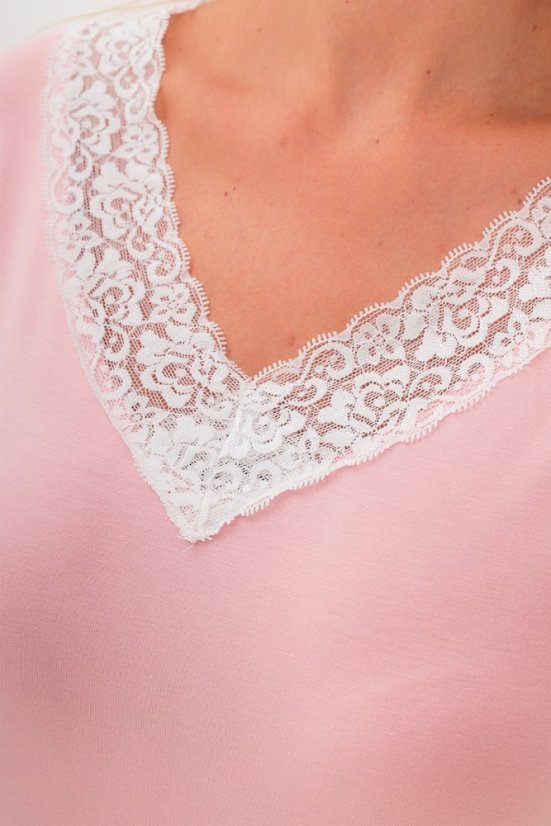 Dámske bambusové pyžamo ROZALIE - Veľkosť: S, Farba: Ružová