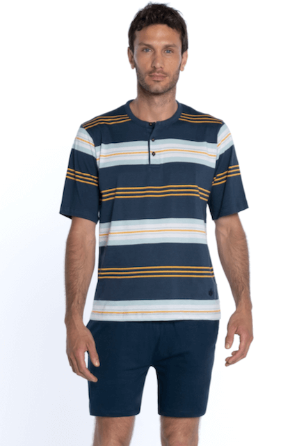 Pijamale pentru bărbați NOE - Mărime: L, Culoare: Albastru închis / Navy