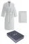 Damenbademantel FREYA + Handtuch + Badetuch + box - Größe: XL, Farbe: Sahne / Ecru