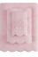Osuška SILVIA s čipkou 85x150cm - Farba: Ružová