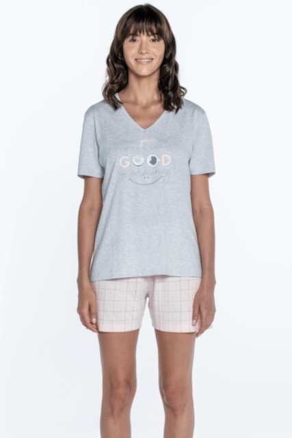 Pijamale femei CLARA - Mărime: M, Culoare: Gri deschis / Light Grey