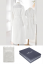 Damenbademantel QUEEN + Handtuch + Badetuch + box - Größe: L, Farbe: Sahne / Ecru