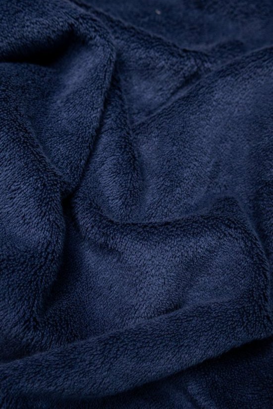 Bademantel MARINE LADY + Handtuch + Badetuch + box - Größe: S, Farbe: Dunkelblau / Navy