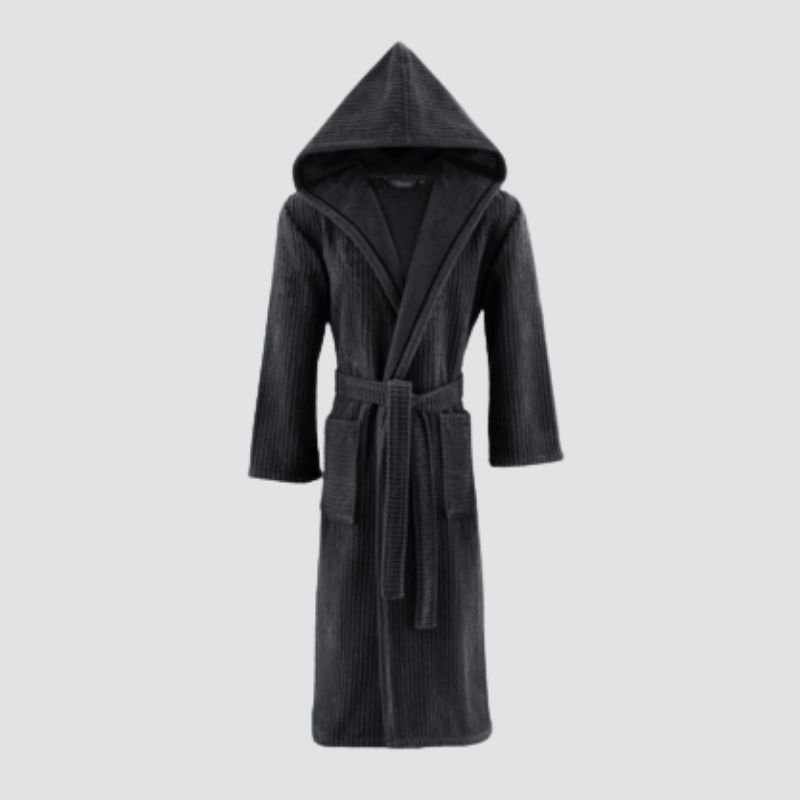 Bademäntel mit Kapuze für Herren - Material - Gekämmte Baumwolle 100% RICH SOFT