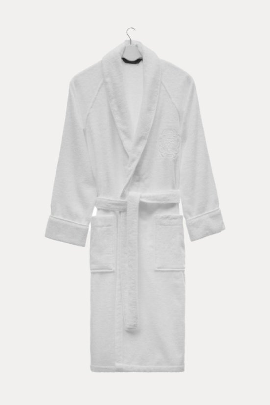 Modal-Bademantel DELUXE für Damen und Herren - Größe: XL, Farbe: Hellgrau / Light Grey
