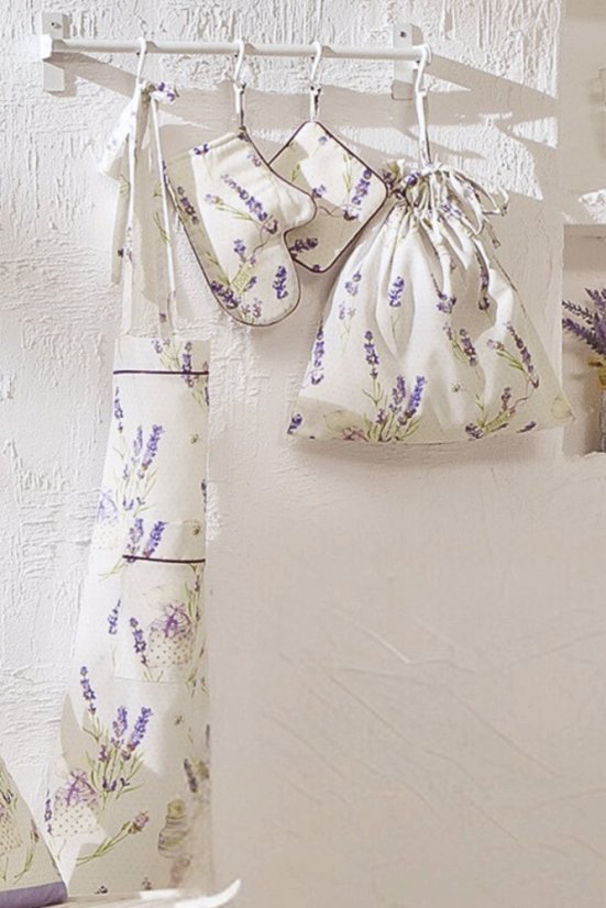 Zestaw kuchenny LAVANDER TIME w opakowaniu prezentowym, 4 szt