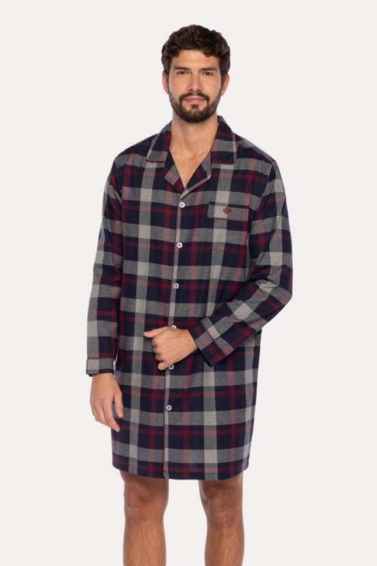 Flanelowa koszula nocna męska JOSE
