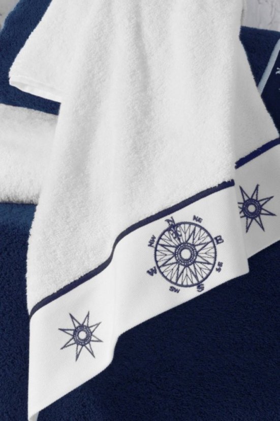 MARINE LADY törölköző 50 x 100 cm-es - Szín: Sötét kék / Navy