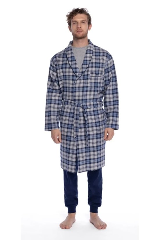 Herrenbademantel aus Flanell LUCAS