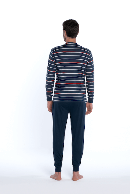 Herren Pyjamas ADRIAN - Größe: XL, Farbe: Dunkelblau / Navy