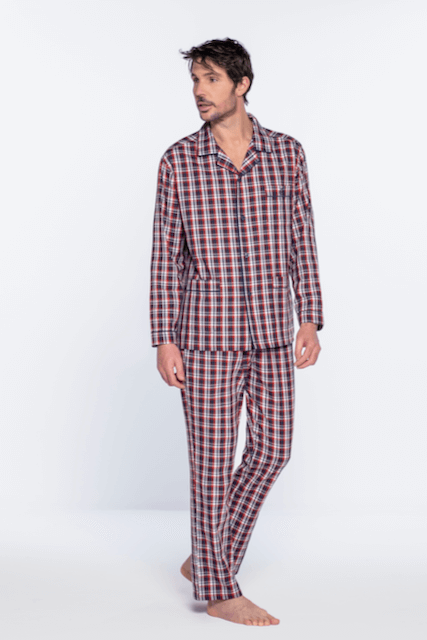Herren Pyjamas AKIM - Größe: XXL, Farbe: Bordeaux