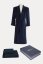 Herrenbademantel LORD + Handtuch + Badetuch + box - Größe: XL, Farbe: Beige