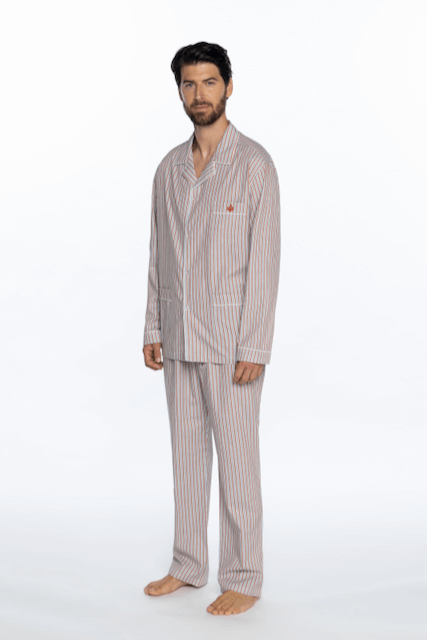 Muška pidžama EDGAR - Veličina: M, Boja: Terakota