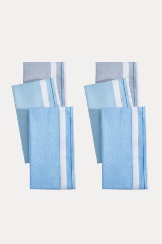 Kokvilnas vīriešu kabatlakatiņi TRITON, 6 gab.