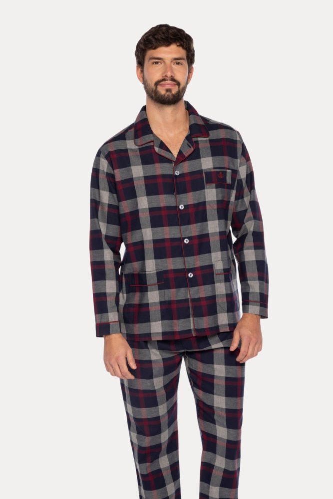 MARTIN férfi flanel pizsama