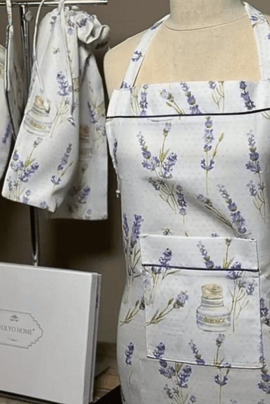 Zestaw kuchenny LAVANDER TIME w opakowaniu prezentowym, 4 szt