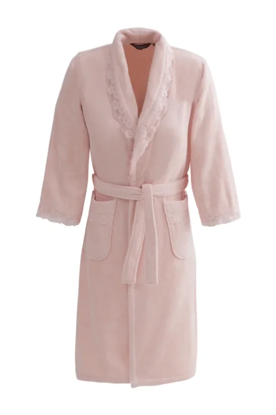 Halat elegant pentru femei FREYA, in cutie cadou - Mărime: XL, Culoare: Roz / Pink